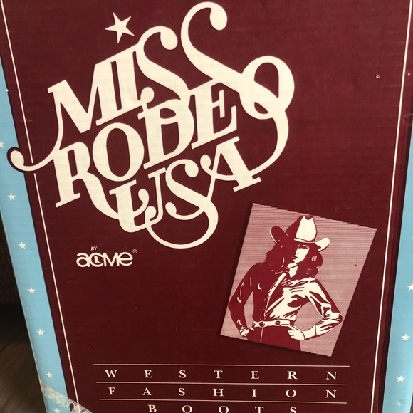 MISS RODEO USA By Acme turquoise boots with belt! - Picture 11 of 16